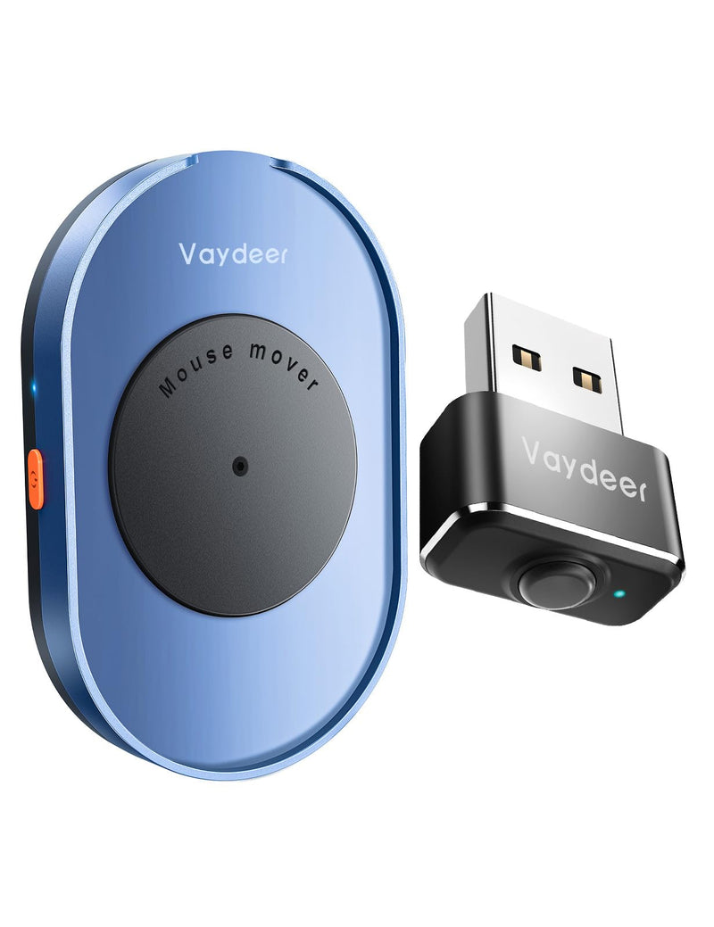 Vaydeer Undetectable Mouse Mover M4 ＆ Metal Mini Mouse Jiggler, T3s Mouse Mover, Noiseless, Simulates Realistic Mouse Movement, Driver-Free,Keeps PC Active
