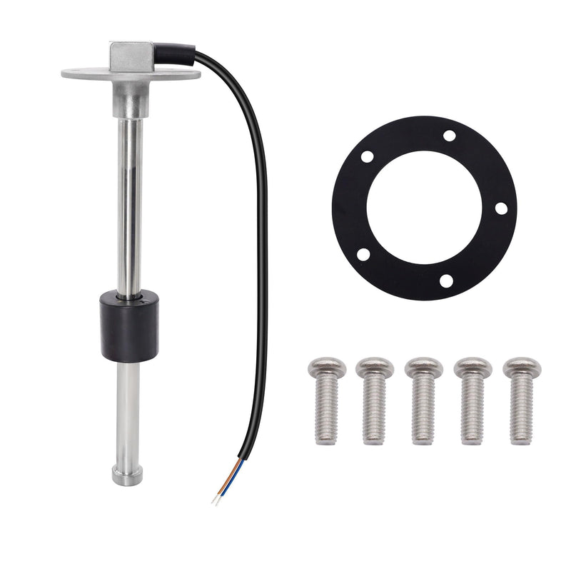 240-33 ohms 9"(225mm) Fuel Sending Unit Marine Boat Gas Tank Sender Fuel Gauge Sending Unit Sensor for Truck Car Fuel Water Level Gauge Sensor Stainless Steel Fuel Gas Tank Sender 240-33 ohms 9"(225mm)