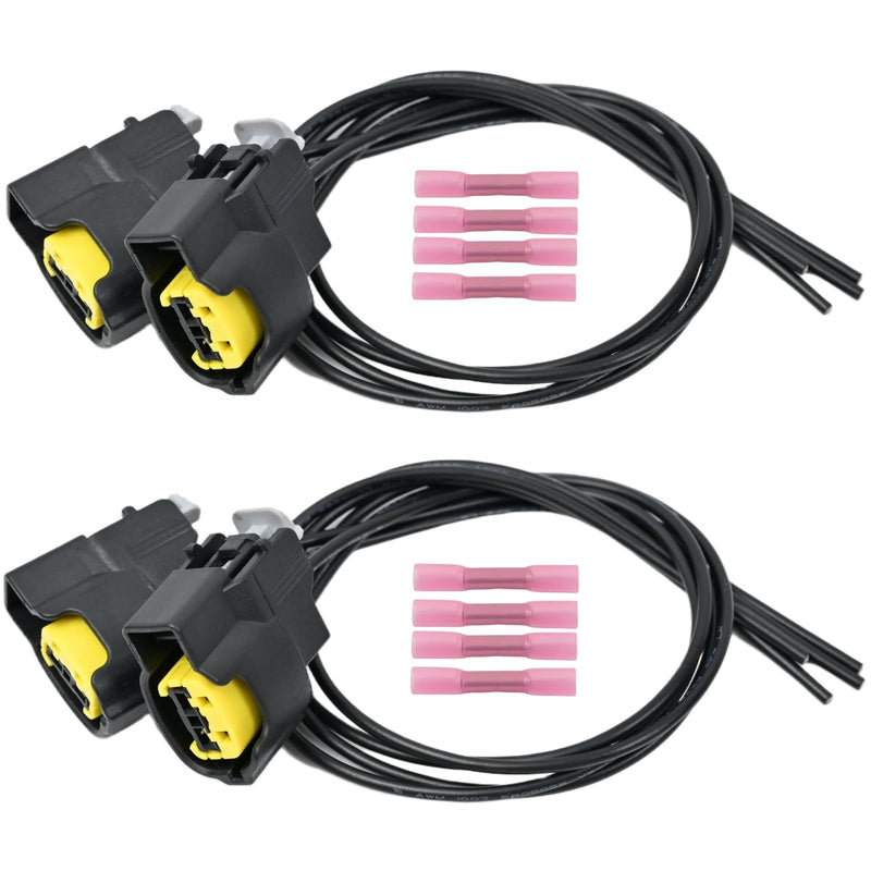 4Pcs Ignition Coil Connector Pigtail Plug Harness fit for Hyundai Accent Elantra Sonata Tucson Veloster Kia Forte Koup Optima Rio Soul 1.6L 1.8L 2.0L 2011-2020 Replace PT2910 S2928 4pcs