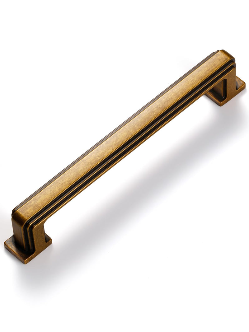 SORWDUREM 5 Pack 5 Inch(128mm) Antique Brass Cabinet Pulls Drawer Pulls Kitchen Hardware Cabinet Handles Cupboard Kitchen Hardware 5"(128mm) Hole Center