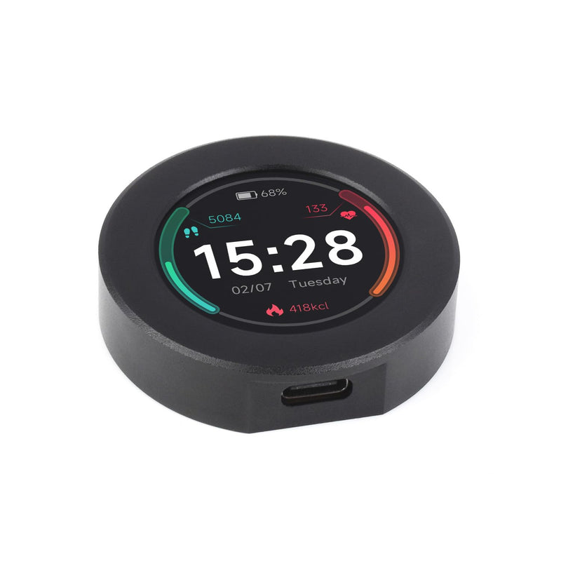 Waveshare RP2350 MCU Board, with 1.28inch Round LCD, Dual-core & Dual-Architecture Design, 240×240 Pixels, 65K Color, IPS Panel, with CNC Metal Case,no Touch