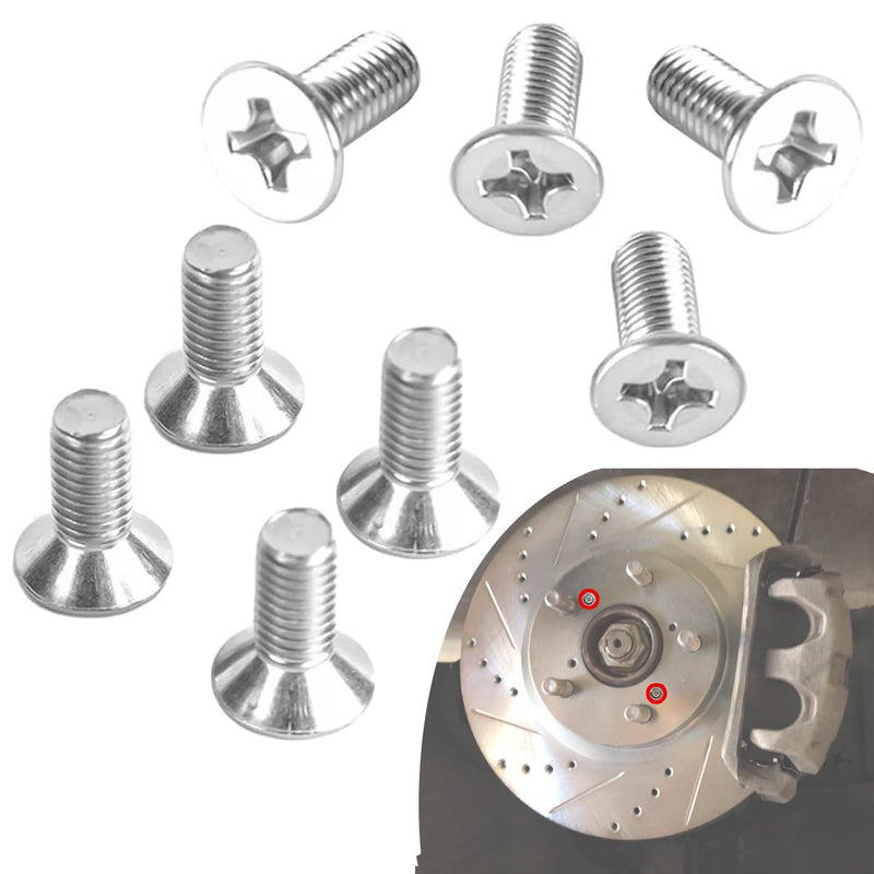 Automotive Screw Rotor Brake Disc Retaining Compatible with Honda, Acura, Volkswagen, Audi,Hyundai and Kia Models,93600-06014-0H(8) 8