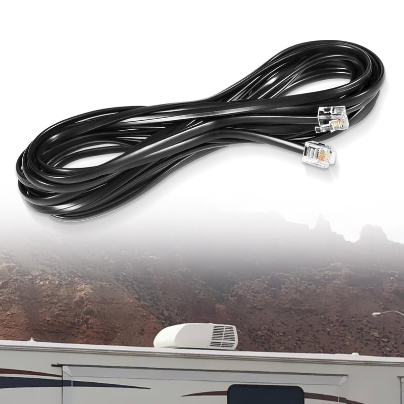 3106614.013 18’ RV Air Conditioner Communication Cable Fit for Dometic Multi-Zone Thermostats CCC and CCC II, Plug-and-Play, Replace for 3308013.006 3106614.013 18’