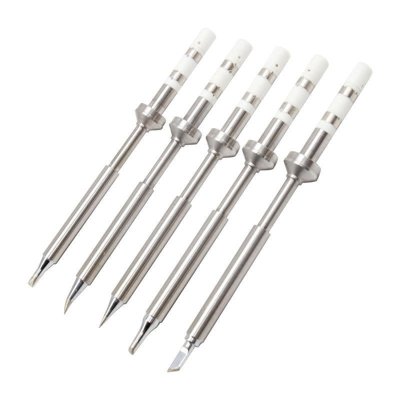 5PCS Soldering Iron Tips,TS100 Series Rapid Heating Replacement Tip for Pinecil TS100 | TS101 Soldering Iron,Easy to Instal Solder Accessories