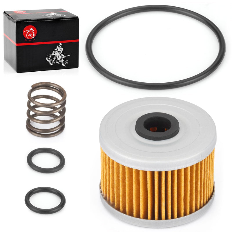 15410-KF0-305 Oil Filter Kit For Honda ATC250 Fourtrax 250 300 400 XR250R XR250L XR350R XR400R XR500R XR600R XR650 XL250R XL350R XL600R NX250 NX650 GB500 15412-KF0-010 15410-KF0-315