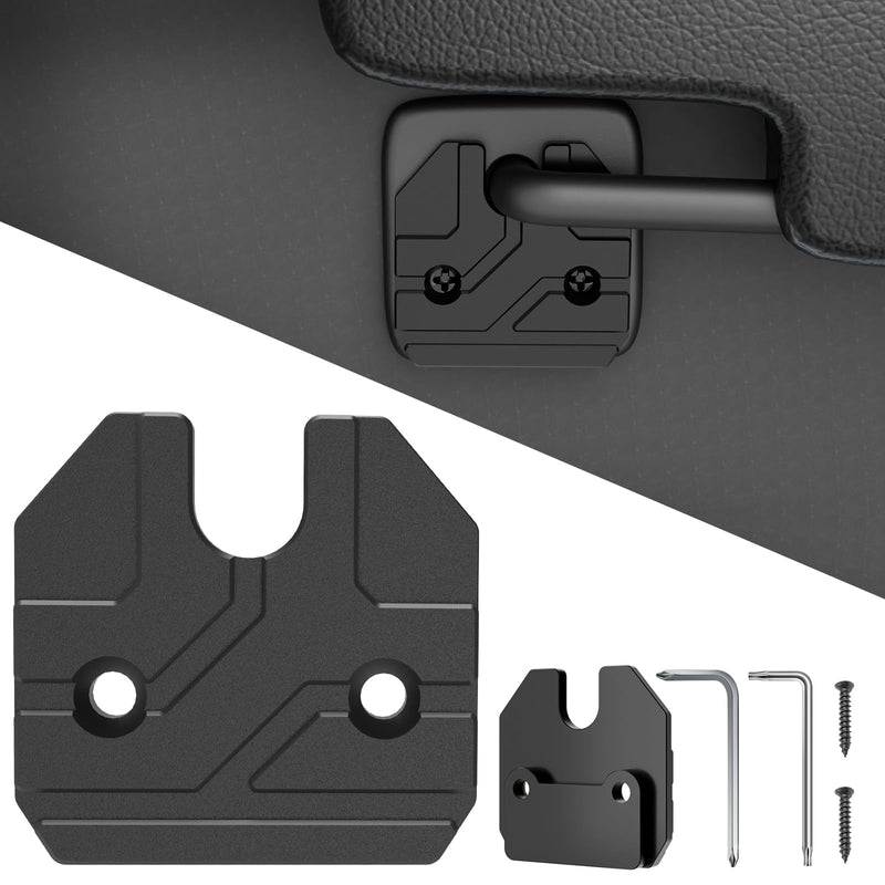 Sun Visor Repair Kit Fits for Dodge RAM 1500 Trucks 2019-2023, 1 Pack Aluminum Black Sun Visor Clip, Car Sun Visor Fixer, Truck Visor Clip Fix Kit, Visor Clips for Cars, Dodge Ram 1500 Accessories