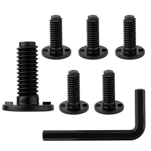 6pcs Replacement Long Bolts for Suncast Storage Sheds, Plastic Long Screws Black Storage Shed Awning Bolt Accessories with Screwdriver Compatible with Suncast Shed