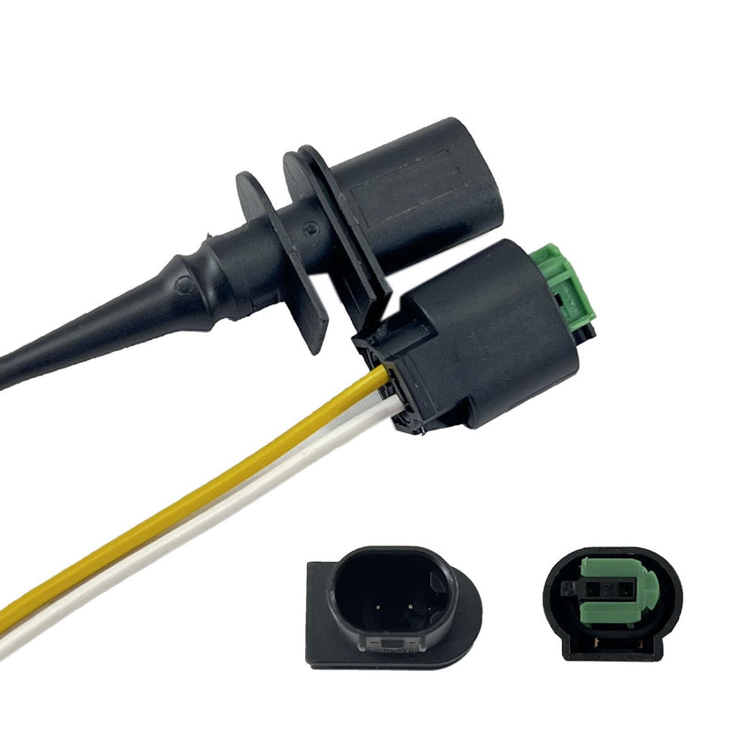 FainWan Ambient Outside Air Temperature Sensor with Connector Pigtail Plug 65816936953/65816905050 + 61132359999 Compatible with E46 E39 E38 X3 X5 Z4 1 3 4 5 6 7 Series
