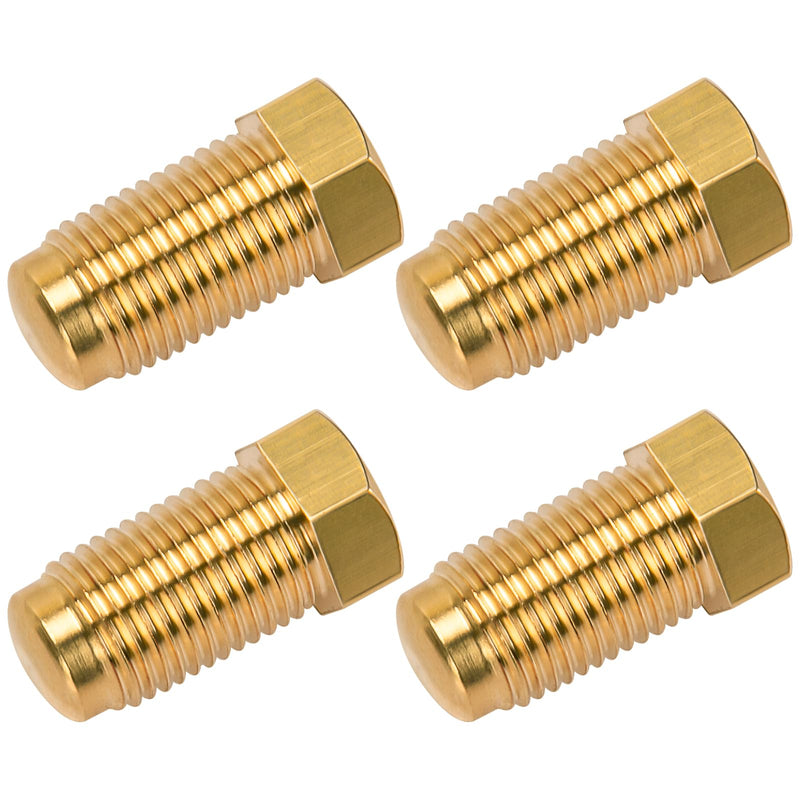 Brake Line Plugs for Dune Buggy, 10mm 1.0 Bubble Flare, Threaded Hole Metric Brake Line Plugs Used to Block Unwanted M10 x 1.0 Brake Master Cylinder Line Ports, Pack of 4