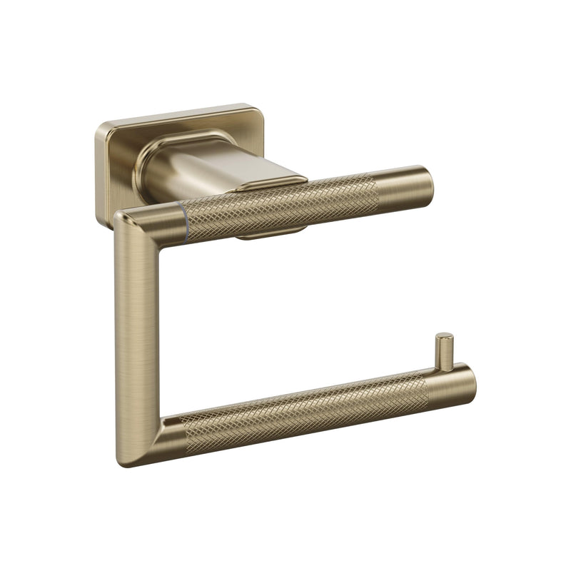 Amerock Bronx Golden Champagne Single Post Tissue Holder, BH26617BBZ Toilet Paper Holder 1-Piece