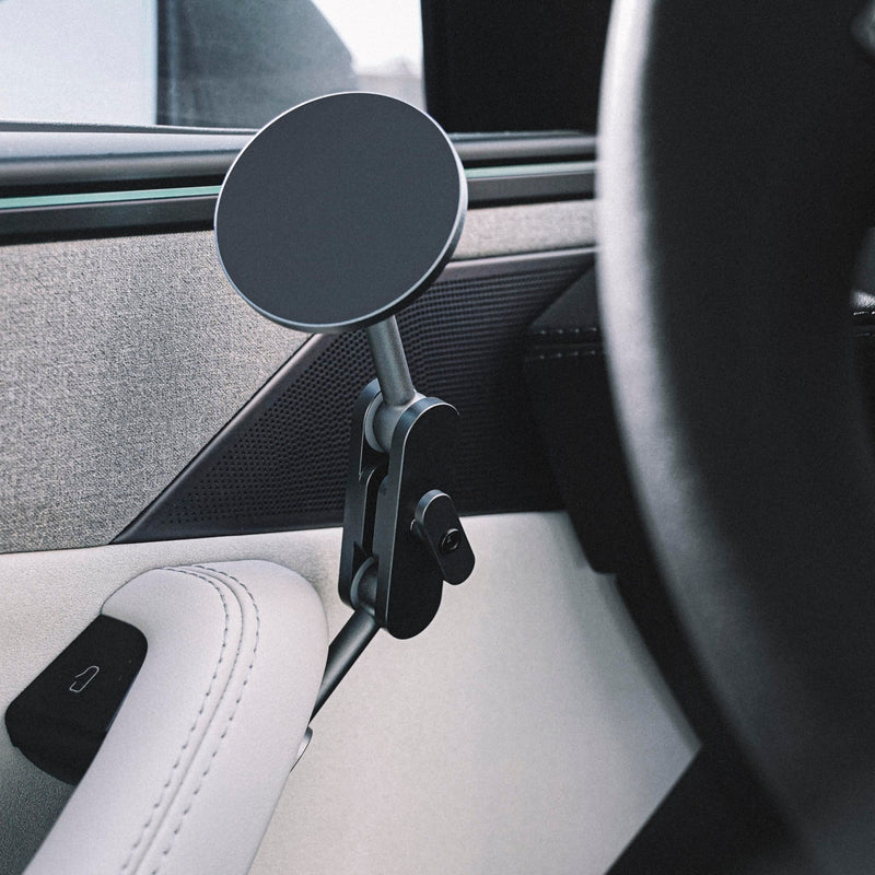 VION Premium Alloy Phone Mount for Tesla Model 3/Y | Fits Model Y Juniper 2026–2025, Model Y 2024–2022, and Model 3 2023–2021; premium alloy design with strong magnetic hold 2026-2022 Model Y, 2023-2021 Model 3