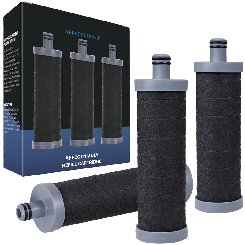 Carbon Shower filter cartridge 3PCS Compatible with Shower Filter System,Reduces chlorine, heavy metals, and other impurities to help alleviate dry skin and dry hair