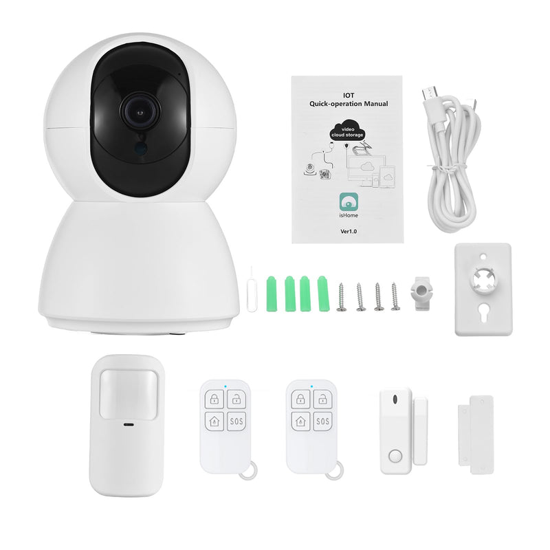 3MP Security Camera 2.4G WiFi Smart Indoor Monitoring Cam with Night Viewing 2-Way Audio Phone APP Remote Control Motion Detection for Pet Home Security Monitor Intelligent Alarm System