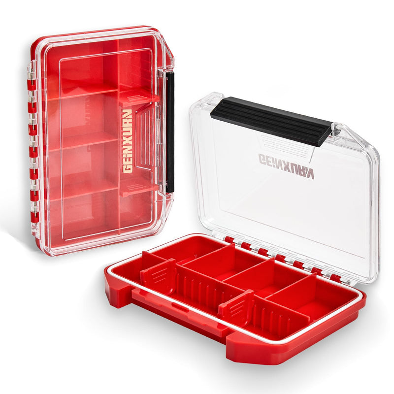 IPX4 Waterproof Small Storage Parts Organizer, Small Parts Case with Removable Dividers, Screwdriver Bit Set Box(2 Boxes) DMBQC-7D
