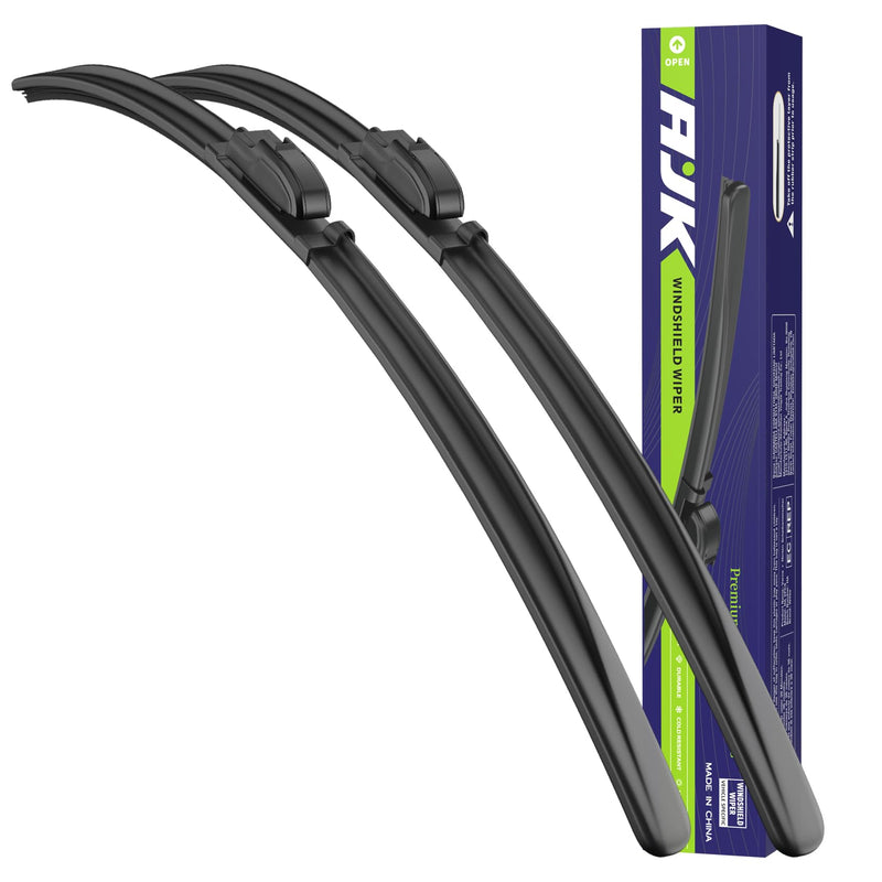 AJK Wiper Blades for Chevrolet Silverado 2019 2020 2021 2022 2023 2024, 2 Piece All Weather OEM Quality Automotive Replacement Windshield Wiper Blades for My Car 22+22