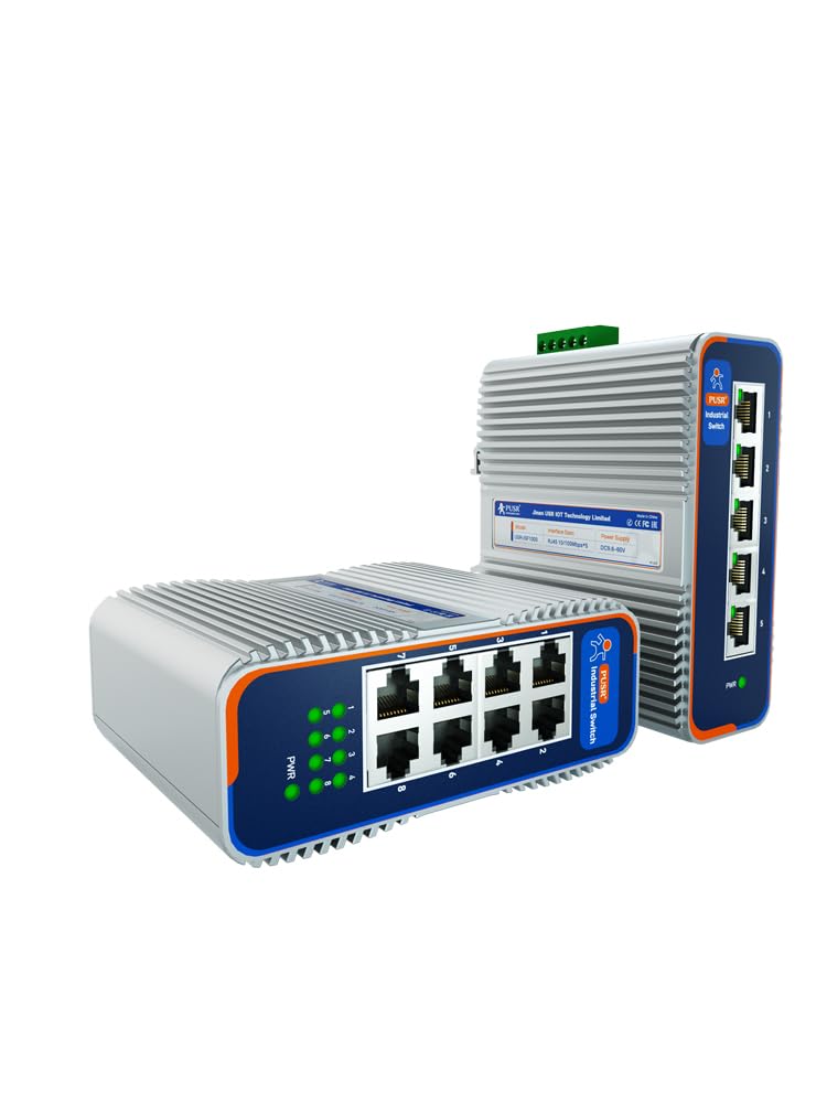 8 Ports with 10/100/1000Mbps Gigabit Industrial Ethernet Switch -40°C~85°C Lighting Protection 6KV Dustproof Design IP40 Protection USR-ISG1008 1000M 8 Ports
