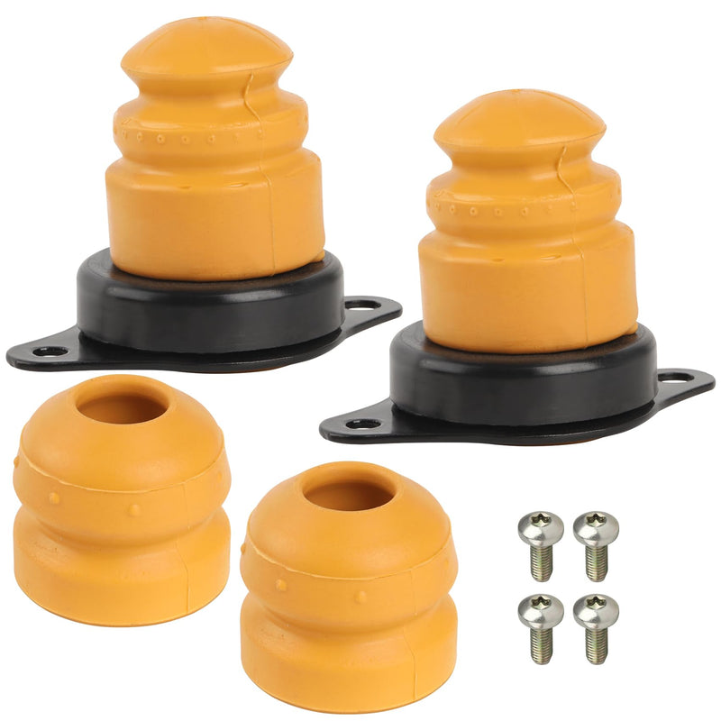 M5570A Front And Rear Bump Stops Jounce Bumper Kit Compatible with 2005-2014 Ford Mustang Suspension Bump Stop Strut M-5570-A