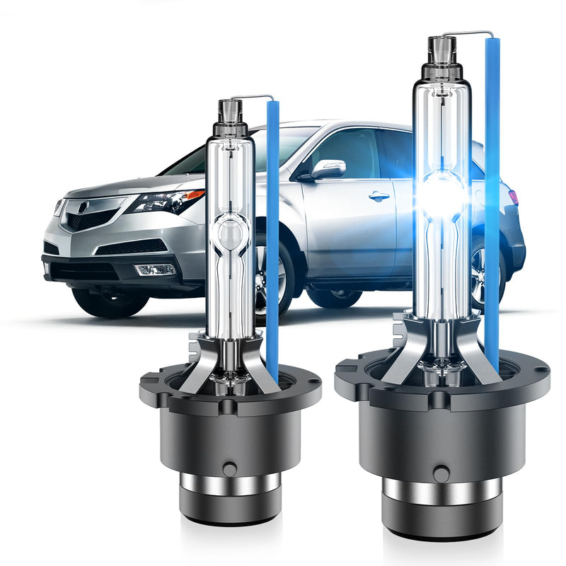 Fit for Acura 2007-2015 MDX RL RDX 2004-2014 TL TSX D2S HID Xenon Headlight Bulbs,350% Brightness,High Low Beam Light Bulb,8000K White Blue,Plug and Play,Pack of 2 D2S-8000K