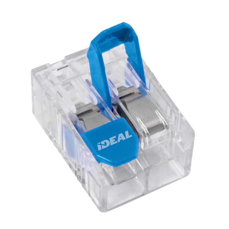 Ideal Electrical in-Sure Lever Wire Connector,10 AWG, 2-Port (30-10L32), Box of 100—Compact Releasable Connectors for Solid and Stranded Wires 2 Port / 10-22 AWG