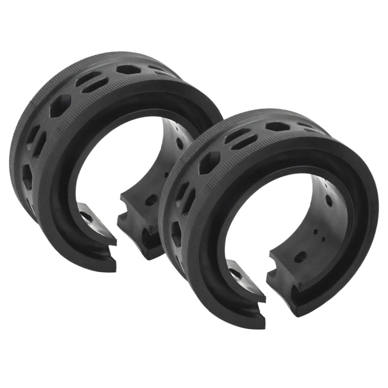 2 Pcs Black Shock Absorber D Type, Shock Absorber Spring Rubber Universal Coil Spring Booster, Coil Spring Booster Cushion Car Bumper Buffer Power Cushion