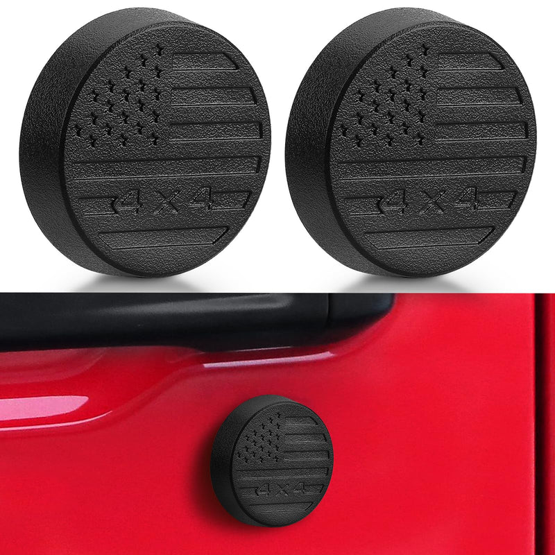 Keyhole Covers Compatible with 2018-2025 Jeep Wrangler JL and Gladiator JT Front Door, Strong Magnet Keyhole Decor Accessories for Door Lock Protection
