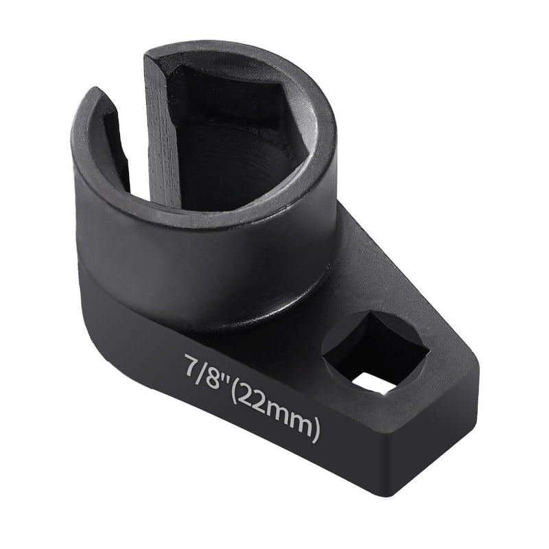 Offset O2 Sensor Socket, 7/8-Inch (22mm) with 3/8-Inch Drive, Universal Fit for Vehicle Oxygen Sensor Removal 1pcs 3/8-7/8