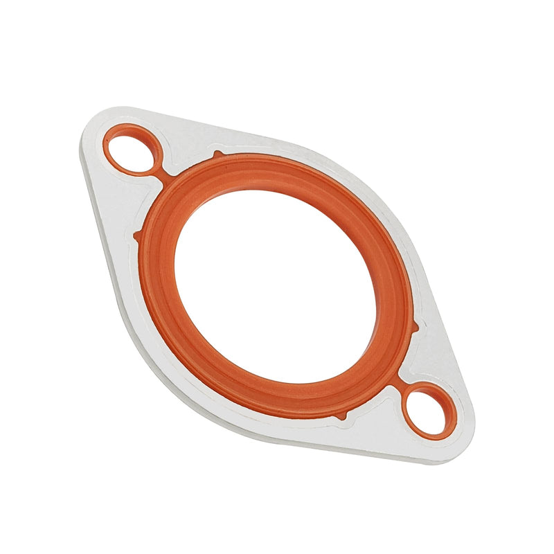 Thermostat Water Neck Housing Gasket - 1/8" Aluminum Carrier+Silicone Thermostat Water Neck Replacement for Chevy SBC BBC 265 283 305 327 350 383 396 400 427 454 472 500