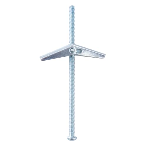 1/4"x4" Toggle Bolts (60 Pcs) 1/4 inch Wall Anchors for Drywall Heavy Duty, Butterfly Anchor Bolt for Hollow Wall, Sheetrock, Ceiling 1/4" (60 Pcs)