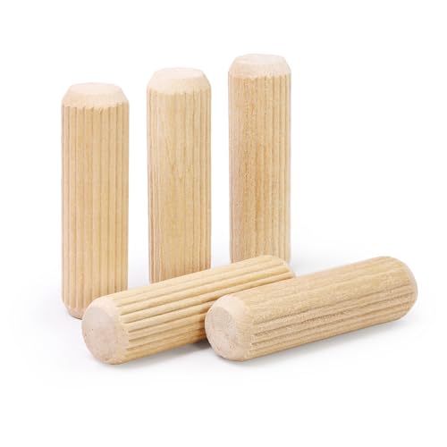 1/2" x 1-3/4" Wooden Dowel Pins - FoDau770 Beech Wood Dowel Rods - 200 Pcs 1/2" x 1-3/4"