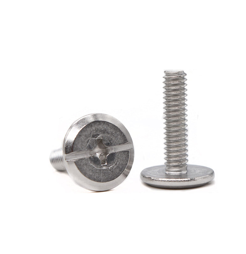 Hurricane Bolts, Sidewalk Screws,1/4"-20 x 3/4 Inches Hurricane Sidewalk Bolts, Hurricane Fabric Fasteners for Hurricane Panels, Pack of 100 1/4"-20 x 3/4" 100-Pack