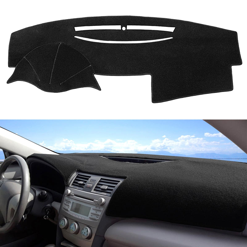Dash Cover Compatible with Toyota Camry SE XSE LE 2007 2008 2009 2010 2011 Dashboard Mat Pad Dash Carpet Protector 2007-2011 Camry Black