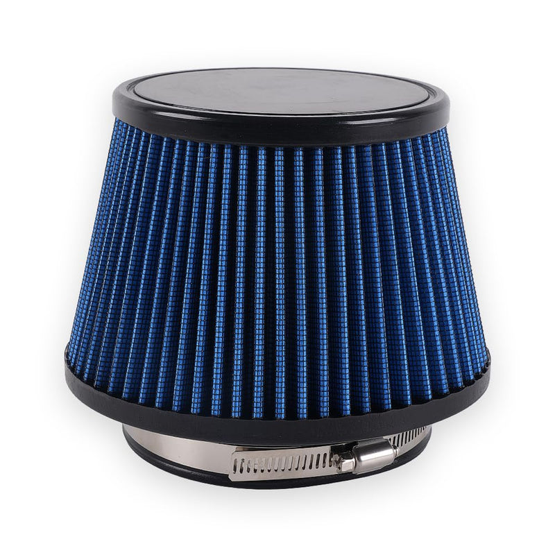 muge racing 4.5"/115mm Cold Air Intake Filter, High Performance, Washable Filter, Clamp-On Replacement Air Filter Mushroom Head Blue
