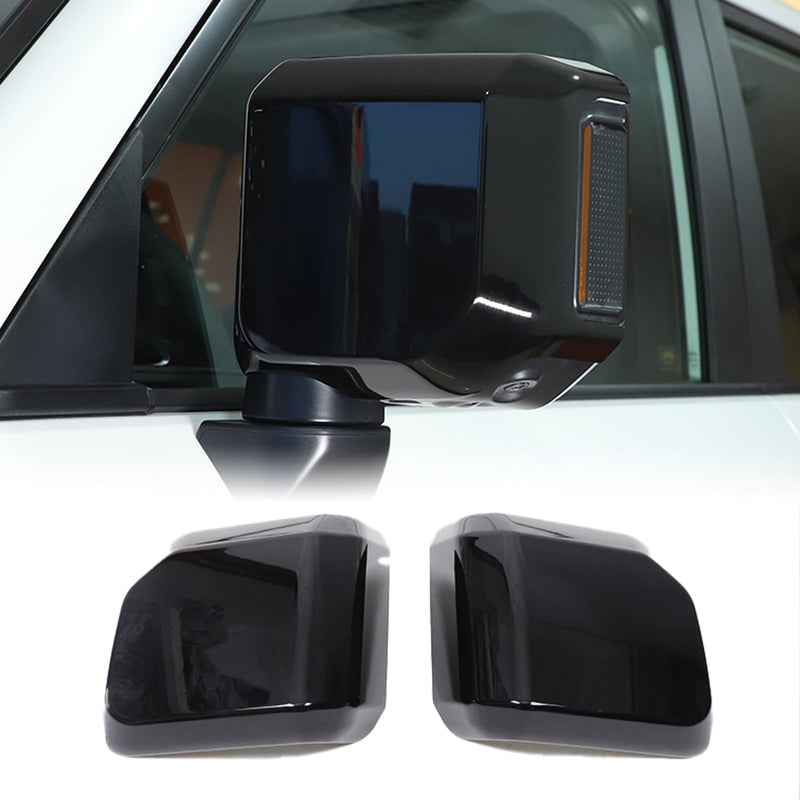 Car Rearview Mirror Cover Compatible with Lexus GX550 2024+/Toyota Land Cruiser Prado 2024+ Door Rear View Mirror Cover Side View Mirror Protective Trim Cover 2PCS/Set (Piano Black) Piano Black