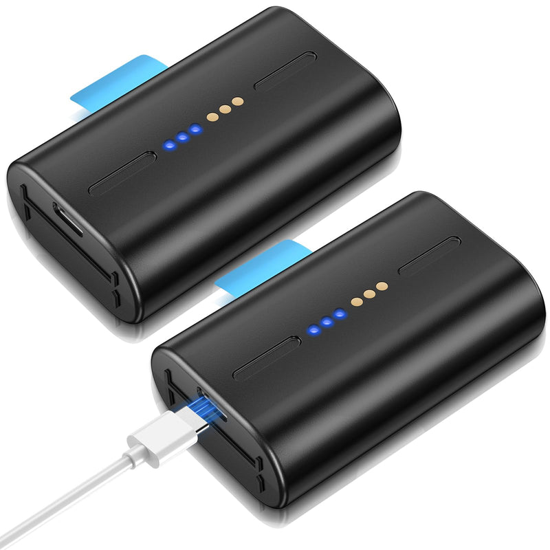 Extra Outdoor Camera Battery Pack 8000mAh with USB-C Charging Cable for SimpliSafe Wireless Outdoor Security Cameras (2-Pack) Pack of 2