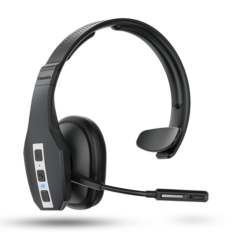 Conambo Trucker Bluetooth Headset, 3-Mic Noise Cancelling, 60H Battery Life | Built for truck drivers with a dedicated mute button, all-day comfort and reliable calls in noisy environments BLACK