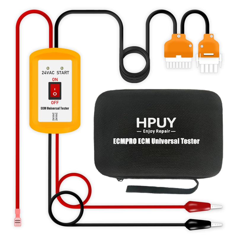 ECMPro Universal ECM Motor Tester for Electronically Commutated Motors 24 Inch Leads Provides Go/No Go Results No Batteries Required ECM Motor Tester HVAC