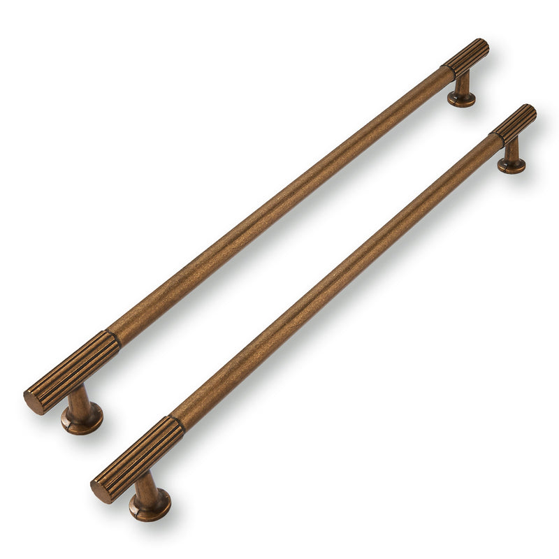 2 Pack 12 Inch(305mm) Hole Center Antique Brass Cabinet pulls Kitchen Handles Solid Heavy Duty Cabinet Pull Kitchen Hardware 12 Inch(305mm)Hole Center 2