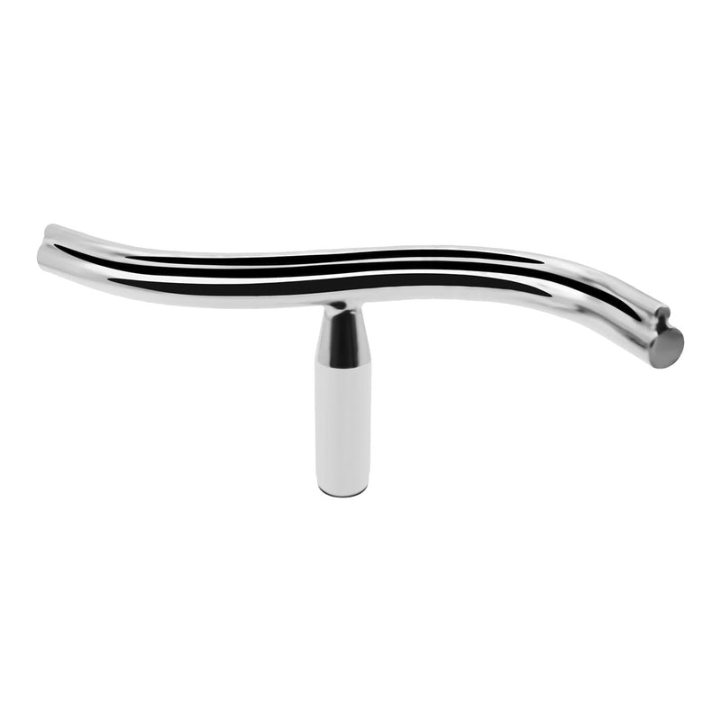 12 Inch Stainless Steel Curved Lathe Tool Rest, Shaped Wood Lathe Tool Rest for Bowl Turning, Wood Lathe Tool Holder, Wood Lathe Turning Accessories, 1 or 5/8 In Column (5/8") 5/8"