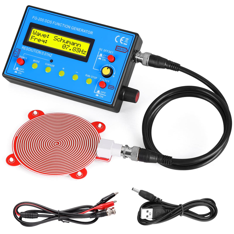 Mini DDS Signal Generator,1Hz-500kHz Multifunction Waveform Generator Signal Source with 7.83Hz Schumann Resonator, Ideal for Audio Testing, Oscilloscope Calibration, Tracking Down Circuit Faults