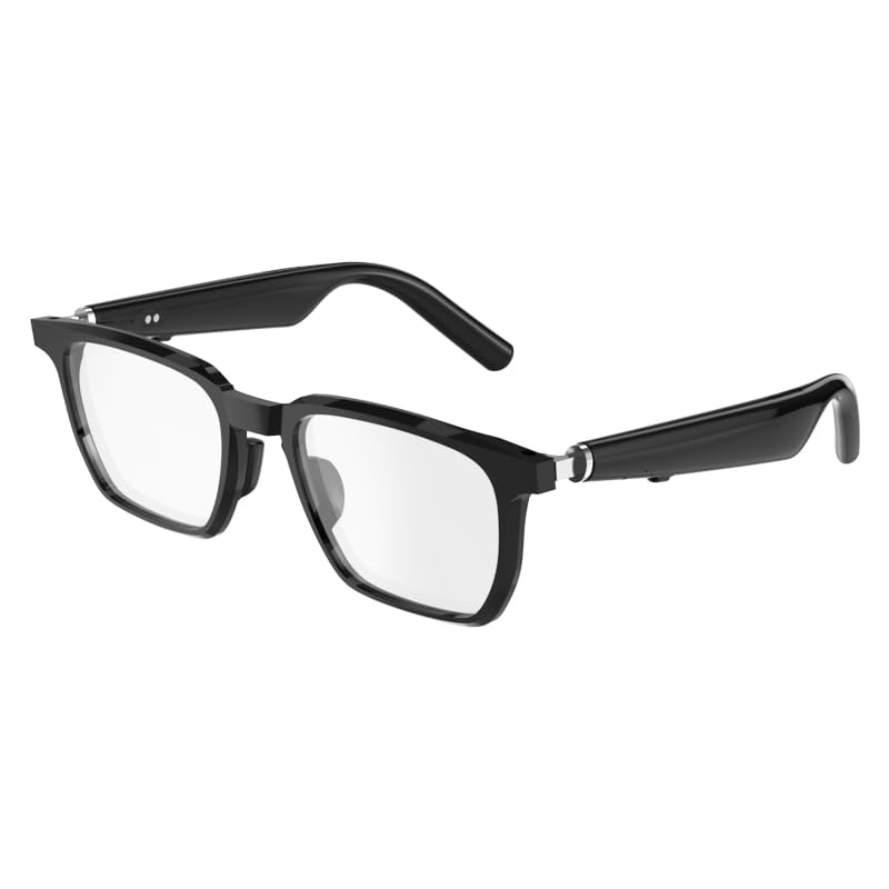 Smart Glasses Anti-Blue Light With Bluetooth Connection For Camera,Gaming (Men/Women) Obsidian Black