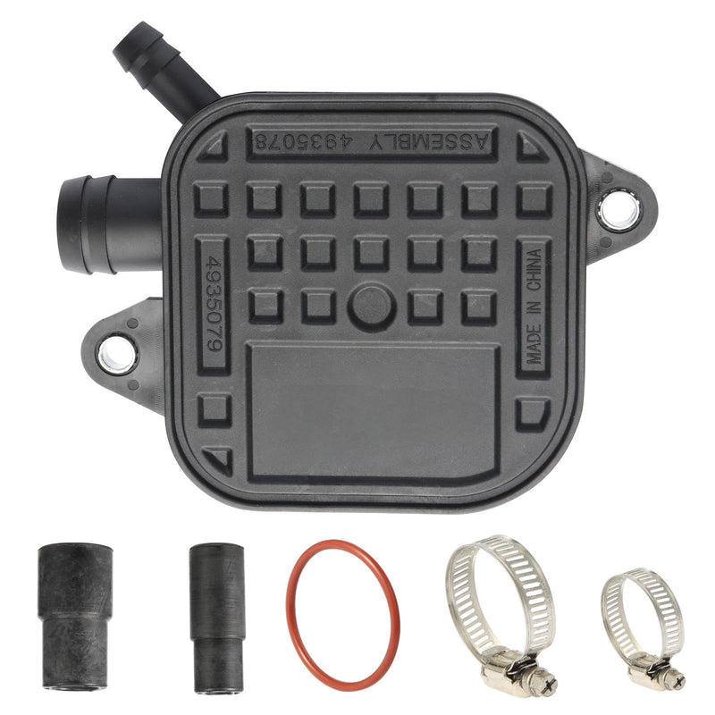 Dodge 5.9 Cummins Valve Cover Breather Crankcase With connector Kit 4935079 4935078 3964093 Compatible with 2003 2004 2005 Dodge 5.9L Cummins RAM 2500 3500 ISL 8.9L QSC ISC 8.3L