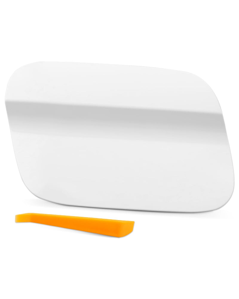 Gas Tank Fuel Filler Door Cap Cover Fit for Volkswagen VW Tiguan 2019 2020 2021 2022 2023, White