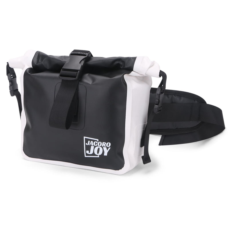 Waterproof Fanny Pack, Floating Dry Bag Pouch with Adjustable Waist Strap Large Capacity, Waterproof Waist Bag for Kayaking Boating Fishing Cycling Beach (Black) Black