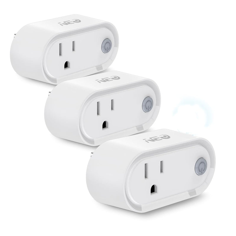 NEO Z-Wave Plus Smart Mini Plug 3-Pack, Compact Z-Wave Outlet for Home Automation, Compatible with SmartThings, Basic On/Off Function, 500 S2, Energy Efficient Remote Control