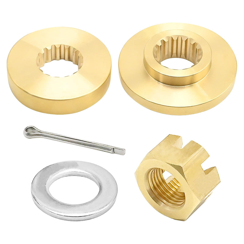 688-45987-00 Propeller Spacer Hardware Kits Thrust Washer Nut, Replacement for Yamaha Outboard Engine 60HP 70HP 80HP, Replaces 688-45887-01 688-451987-02(15-Spline)