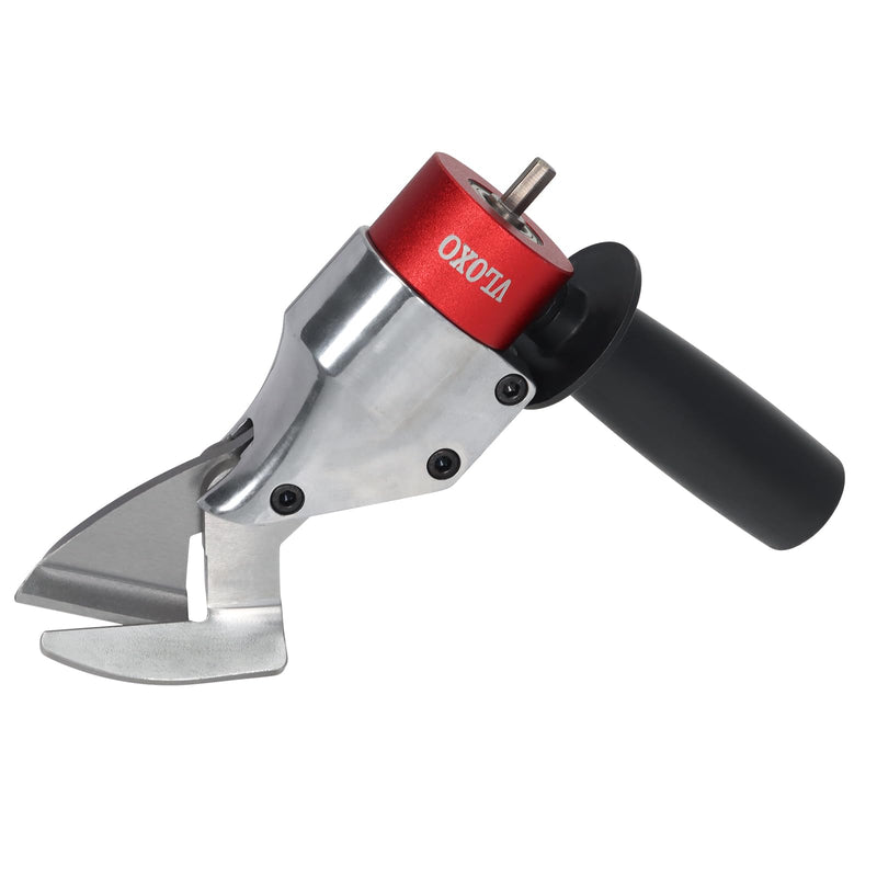 VLOXO Sheet Metal Cutter Drill Attachment Compatible with Multiple Models of Electric Drill, Heavy Metal Cutter for Cutting Iron and Aluminum The Drill Shear Attachment with 360 Degree Pivoting Handle