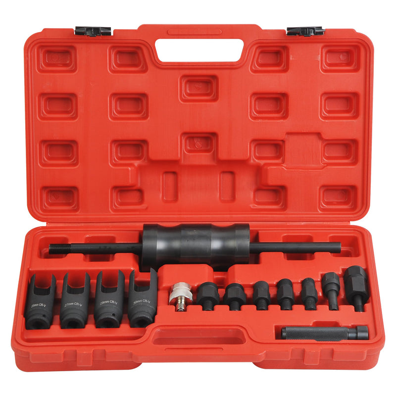 Diesel Injector Extractor Puller and Common Rail Adaptor Slide Hammer Removal Kit