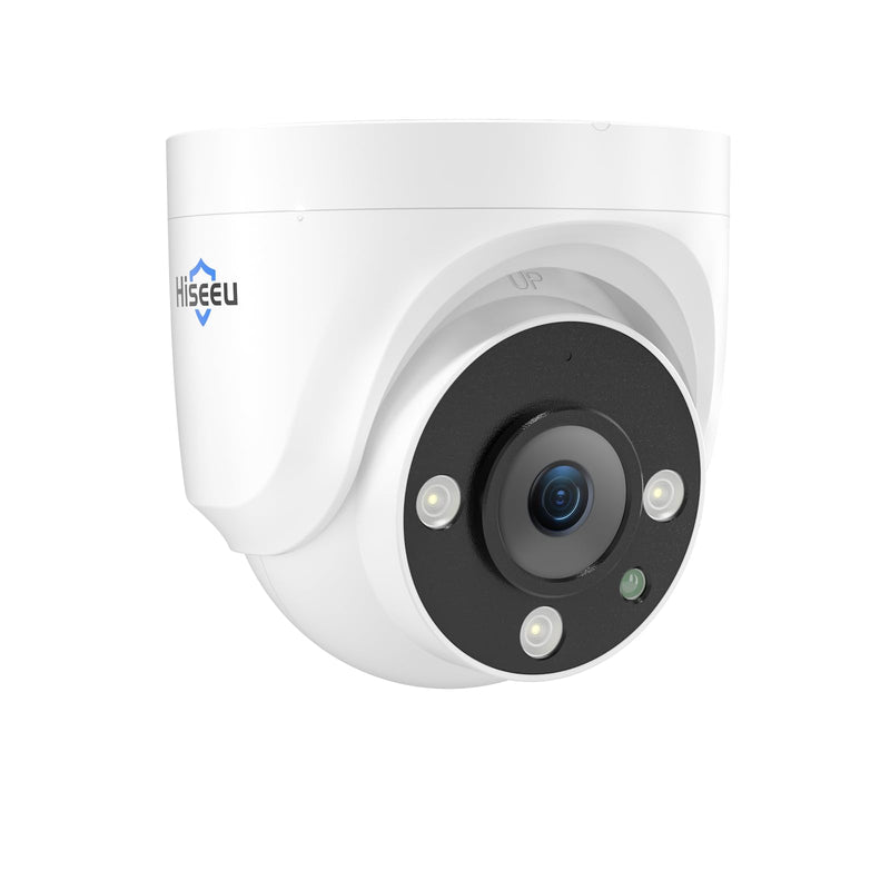 Hiseeu 5MP Analog Wired Security Camera,TVI/AHD/CVI/XVI 2560TVL Dome Comera for 5MP Analog Security Cameara System,Clear Night Vision up to 100ft, Wall& Ceiling Mount Remote Access