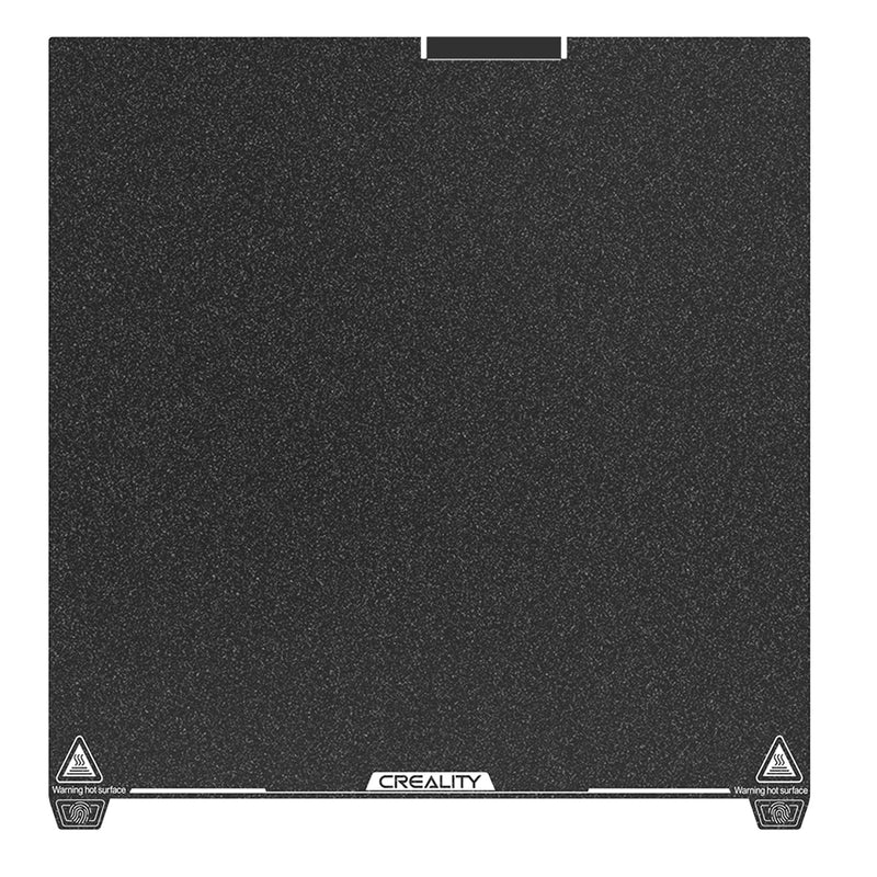 Creality K2 Plus Texture PEI Build Plate Kit, 3D Printer Heat and Wear Resistance Textured PEI Spring Steel Plateform with Wipe Nozzle Design for K2 Plus 370x370mm PEI Bed