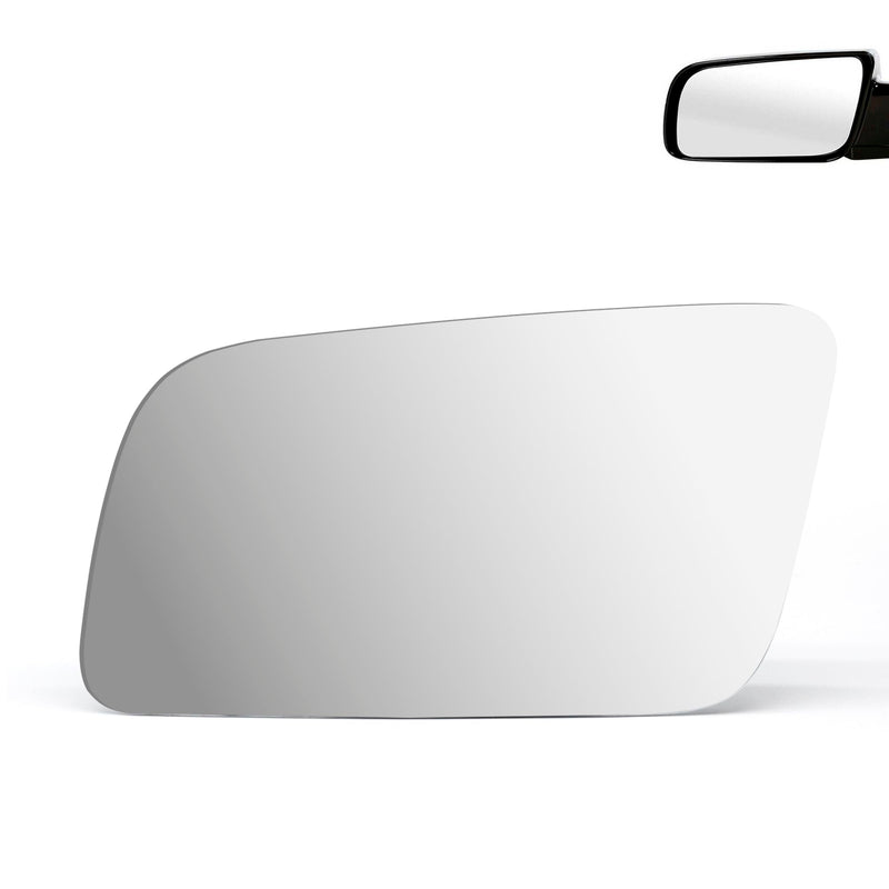 NEYASU Driver Left Side LH Mirror Glass fit for 1990-2000 Chevy GMC C1500 C2500 C3500 K1500 K2500 K3500 Pickup Truck Tahoe Blazer Jimmy Yukon Flat Glass Replacement with Adhesives No Heated